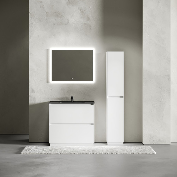 Тумба напольная с раковиной-столешницей Sancos Libra Floor 90 см LB90FW (раковина Element CN7002MB) - фото 7