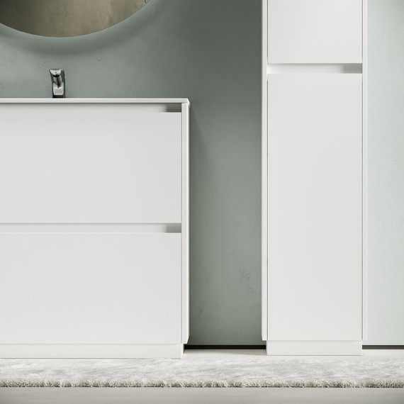 Тумба напольная с раковиной-столешницей Sancos Libra Floor 90 см LB90FW (раковина Element CN7002) - фото 5