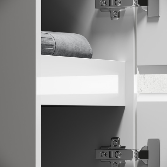 Пенал напольный Sancos Libra Floor 35 см PLB35FW, белый глянец - фото 14