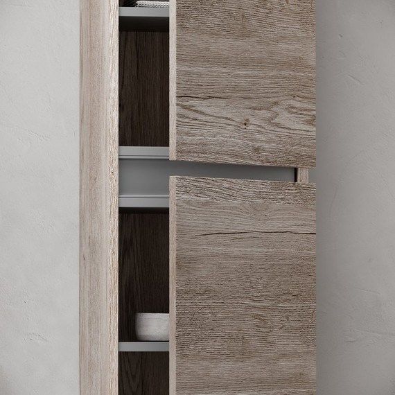 Пенал подвесной Sancos Urban 35 см PUR35EG, дуб галифакс натуральный - фото 4