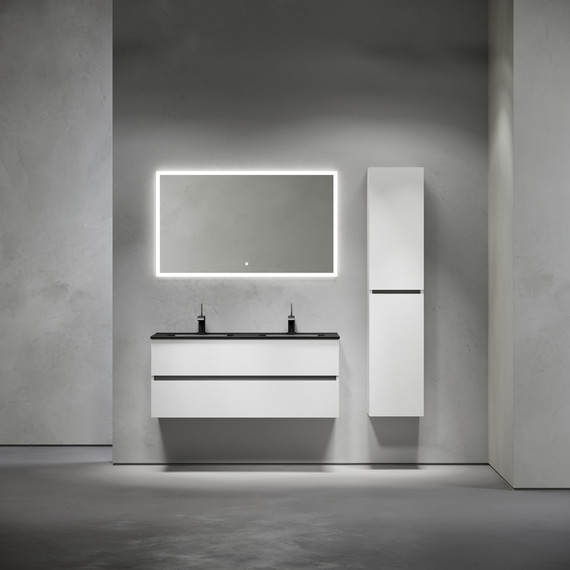 Тумба подвесная с раковиной Sancos Urban 120 см UR120-2W (раковина Element CN7004MB) - фото 10