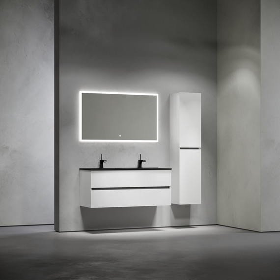 Тумба подвесная с раковиной Sancos Urban 120 см UR120-2W (раковина Element CN7004MB) - фото 9