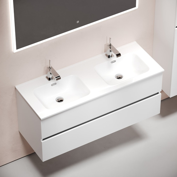 Тумба подвесная с раковиной Sancos Urban 120 см UR120-2W (раковина Element CN7004) - фото 5