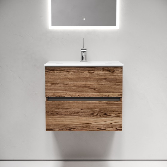 Тумба подвесная с раковиной Sancos Urban 60 см UR60ECH, дуб чарльстон (раковина Element CN7001) - фото, картинка 3 Тумба подвесная с раковиной Sancos Urban 60 см UR60ECH, дуб чарльстон (раковина Element CN7001) - фото 3