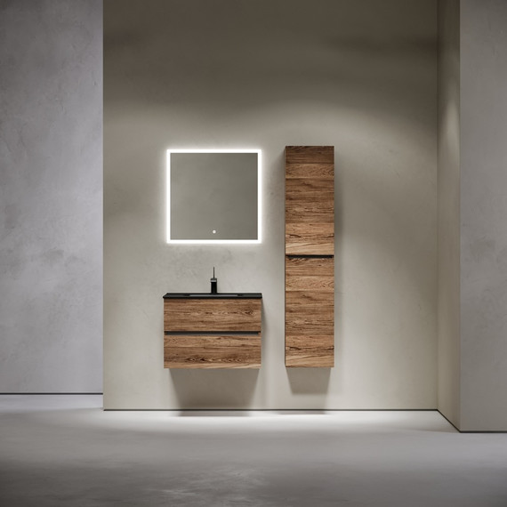 Тумба подвесная с раковиной-столешницей Sancos Urban 70 см UR70ECH, дуб чарльстон (раковина Element CN7007MB) - фото, картинка 8 Тумба подвесная с раковиной-столешницей Sancos Urban 70 см UR70ECH, дуб чарльстон (раковина Element CN7007MB) - фото 8