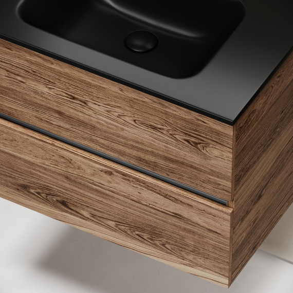 Тумба подвесная с раковиной-столешницей Sancos Urban 70 см UR70ECH, дуб чарльстон (раковина Element CN7007MB) - фото, картинка 6 Тумба подвесная с раковиной-столешницей Sancos Urban 70 см UR70ECH, дуб чарльстон (раковина Element CN7007MB) - фото 6