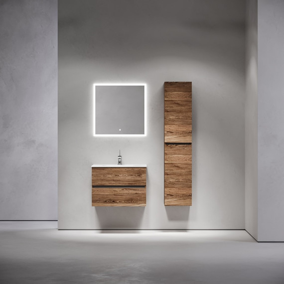 Тумба подвесная с раковиной-столешницей Sancos Urban 70 см UR70ECH, дуб чарльстон (раковина Element CN7007) - фото, картинка 8 Тумба подвесная с раковиной-столешницей Sancos Urban 70 см UR70ECH, дуб чарльстон (раковина Element CN7007) - фото 8