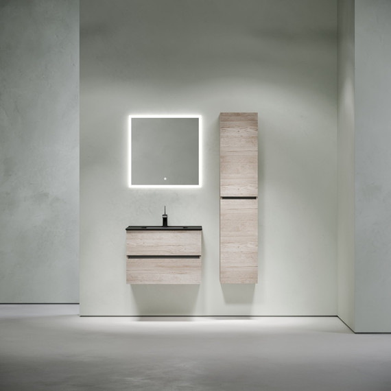 Тумба подвесная с раковиной-столешницей Sancos Urban 70 см UR70EG, дуб галифакс натуральный (раковина Element CN7007MB) - фото, картинка 8 Тумба подвесная с раковиной-столешницей Sancos Urban 70 см UR70EG, дуб галифакс натуральный (раковина Element CN7007MB) - фото 8