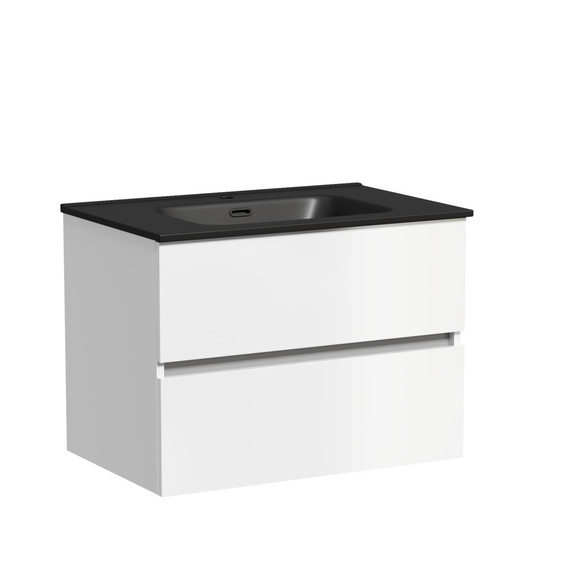 Тумба подвесная с раковиной-столешницей Sancos Urban 70 см UR70W (раковина Element CN7007MB) - фото, картинка 2 Тумба подвесная с раковиной-столешницей Sancos Urban 70 см UR70W (раковина Element CN7007MB) - фото 2