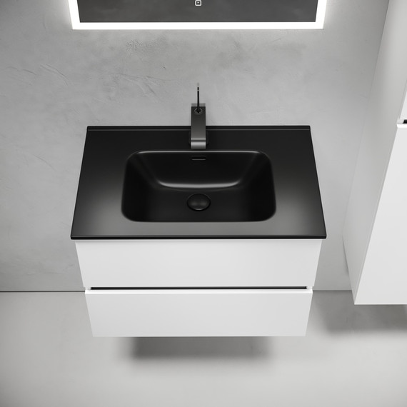 Тумба подвесная с раковиной-столешницей Sancos Urban 70 см UR70W (раковина Element CN7007MB) - фото, картинка 5 Тумба подвесная с раковиной-столешницей Sancos Urban 70 см UR70W (раковина Element CN7007MB) - фото 5