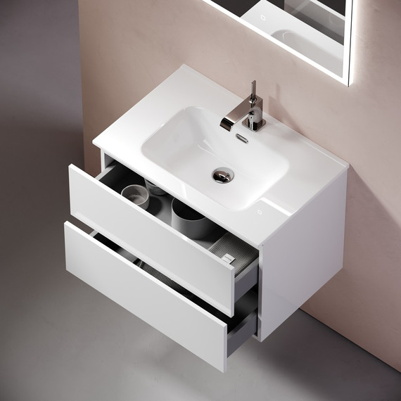 Тумба подвесная с раковиной-столешницей Sancos Urban 70 см UR70W (раковина Element CN7007) - фото, картинка 6 Тумба подвесная с раковиной-столешницей Sancos Urban 70 см UR70W (раковина Element CN7007) - фото 6