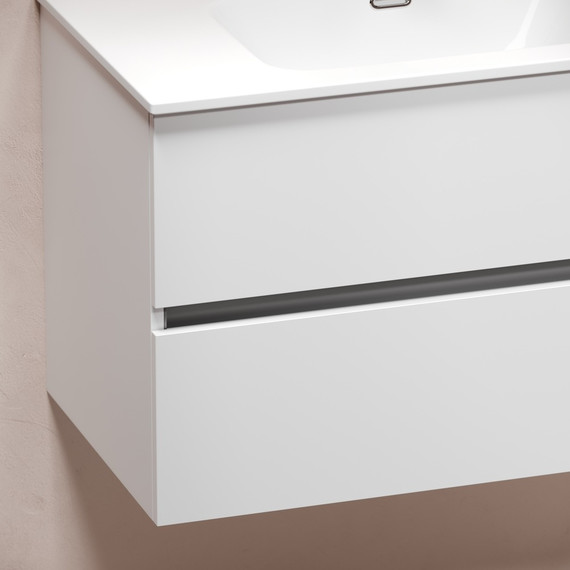 Тумба подвесная с раковиной-столешницей Sancos Urban 80 см UR80W (раковина Element CN7005) - фото 9