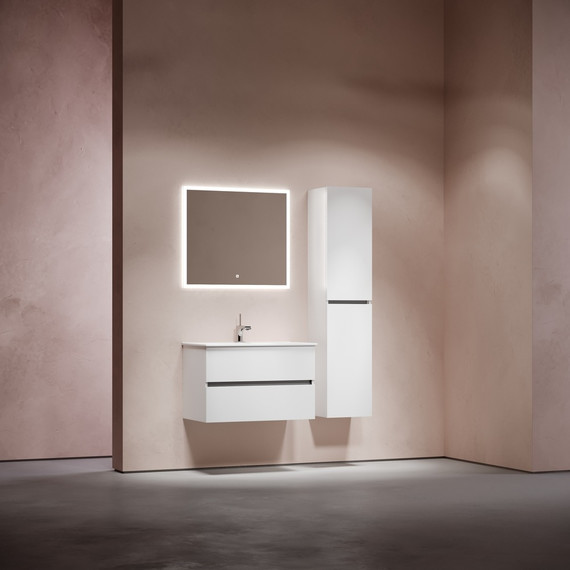 Тумба подвесная с раковиной-столешницей Sancos Urban 80 см UR80W (раковина Element CN7005) - фото 10