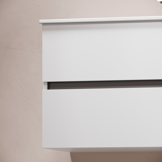 Тумба подвесная с раковиной-столешницей Sancos Urban 90 см UR90W (раковина Element CN7002) - фото 8