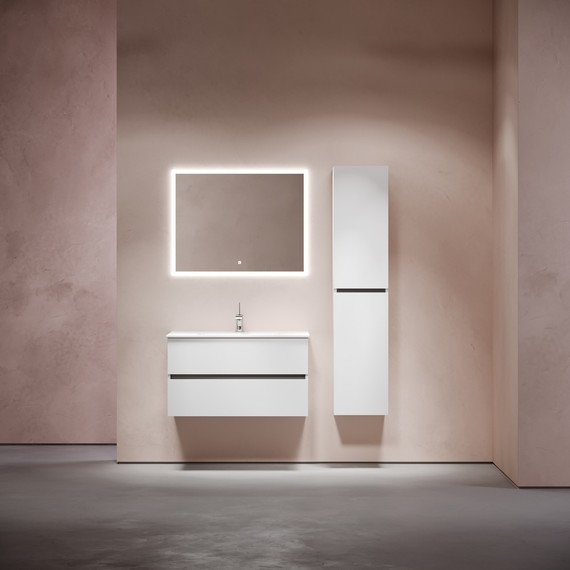 Тумба подвесная с раковиной-столешницей Sancos Urban 90 см UR90W (раковина Element CN7002) - фото 10