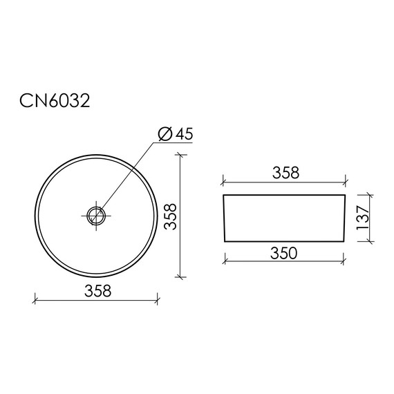 Тумба подвесная с раковиной Sancos Snob T 100 см SNT100CE, Beige Soft (раковина Element CN6032, столешница TT100A2X) - фото 8
