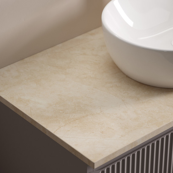 Тумба подвесная с раковиной Sancos Snob T 100 см SNT100CE, Beige Soft (раковина Element CN6032, столешница TT100A2X) - фото 5