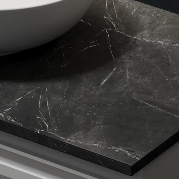 Тумба подвесная с раковиной Sancos Snob T 100 см SNT100SM, Doha Soft (раковина Element CN6013, столешница TT100A1) - фото 4