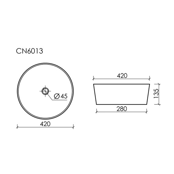 Тумба подвесная с раковиной Sancos Snob T 100 см SNT100SM, Doha Soft (раковина Element  CN6013, столешница TT100A2) - фото 10