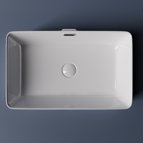 Тумба подвесная с раковиной Sancos Snob T 100 см SNT100W, Bianco (раковина Element CN5025, столешница TT100A2) - фото 7