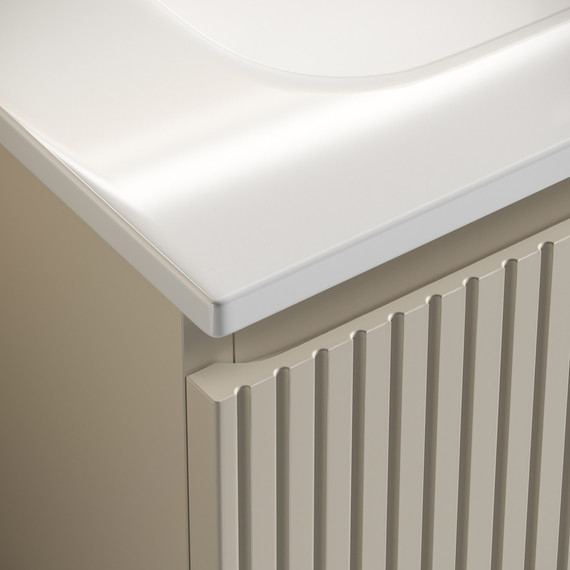 Тумба подвесная с раковиной Sancos Snob T 120 см SNT120CE, Beige Soft - фото 3