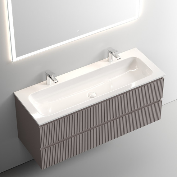 Тумба подвесная с раковиной Sancos Snob T 120 см SNT120SM, Doha Soft - фото 5