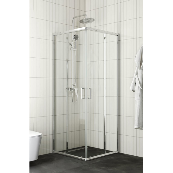 Набор 2 в 1: Душевое ограждение BelBagno (75-90)х(75-90) см UNIQUE-A-2-75/90-C-Cr + Душевая стойка BelBagno ANCONA-DOCM-CRM - фото, картинка 2 Набор 2 в 1: Душевое ограждение BelBagno (75-90)х(75-90) см UNIQUE-A-2-75/90-C-Cr + Душевая стойка BelBagno ANCONA-DOCM-CRM - фото 2