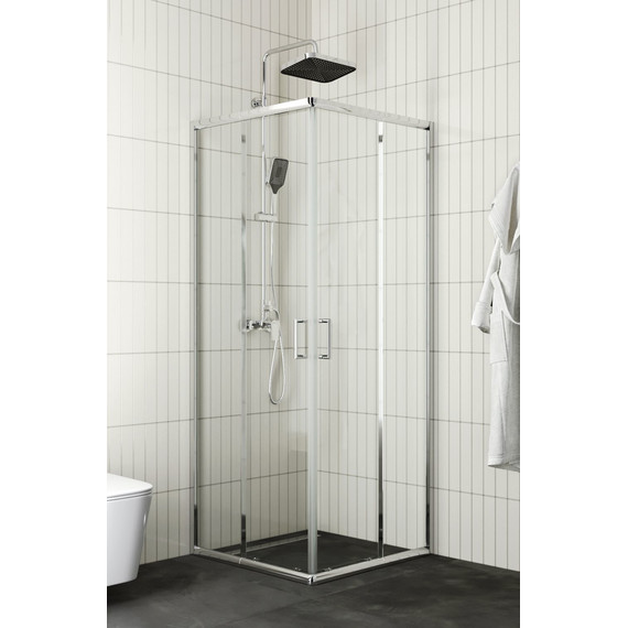 Набор 2 в 1: Душевое ограждение BelBagno (75-90)х(75-90) см UNIQUE-A-2-75/90-C-Cr + Душевая стойка BelBagno DUE-DOCM-CRM - фото, картинка 2 Набор 2 в 1: Душевое ограждение BelBagno (75-90)х(75-90) см UNIQUE-A-2-75/90-C-Cr + Душевая стойка BelBagno DUE-DOCM-CRM - фото 2