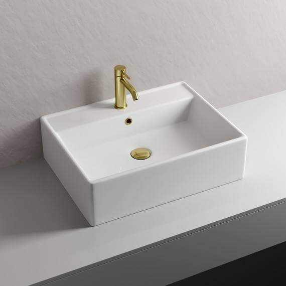 Смеситель для раковины Sancos Etna SC9001BG, брашированное золото - фото 2