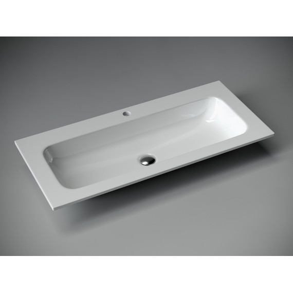 Тумба подвесная с раковиной Sancos Snob T 100 см SNT100W, Bianco (раковина Grace CN7013) - фото 5