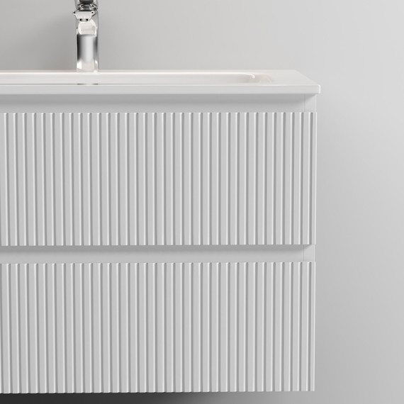 Тумба подвесная с раковиной Sancos Snob T 100 см SNT100W, Bianco (раковина Grace CN7013) - фото 6