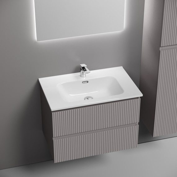 Тумба подвесная с раковиной-столешницей Sancos Snob T 70 см SNT70SM, Doha Soft (раковина Element CN7007) - фото, картинка 4 Тумба подвесная с раковиной-столешницей Sancos Snob T 70 см SNT70SM, Doha Soft (раковина Element CN7007) - фото 4