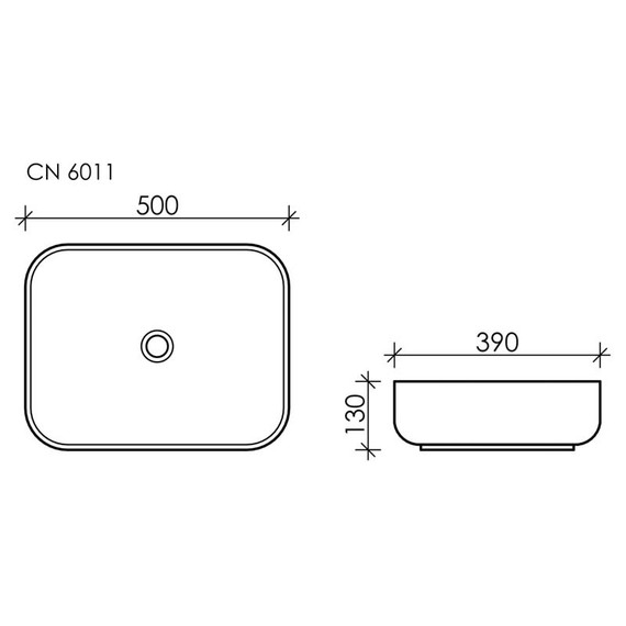 Тумба подвесная с раковиной Sancos Snob T 80 см SNT80CE, Beige Soft (раковина Element CN6011, столешница TT80A2) - фото 5
