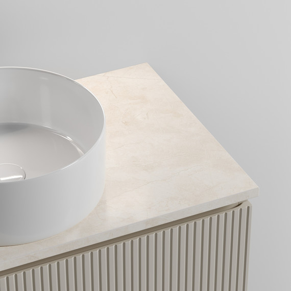 Тумба подвесная с раковиной Sancos Snob T 80 см SNT80CE, Beige Soft (раковина Element CN6032, столешница TT80A2X) - фото 4