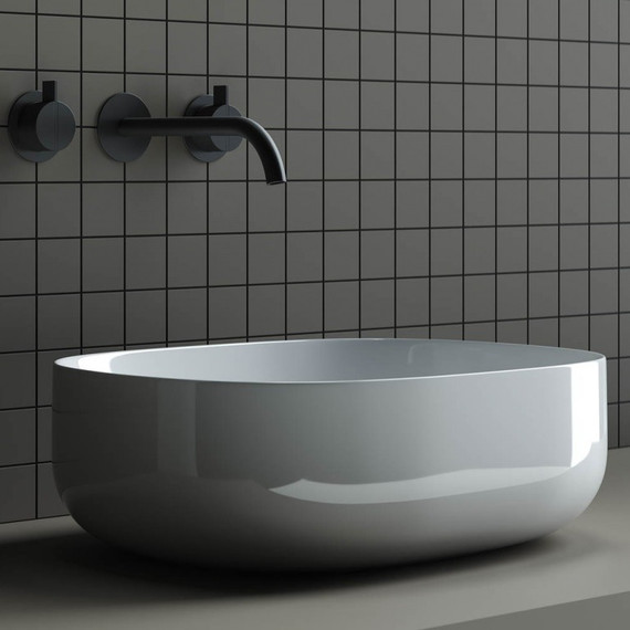 Тумба подвесная с раковиной Sancos Snob T 80 см SNT80SM, Doha Soft (раковина Element CN6018, столешница TT80A1X) - фото 8