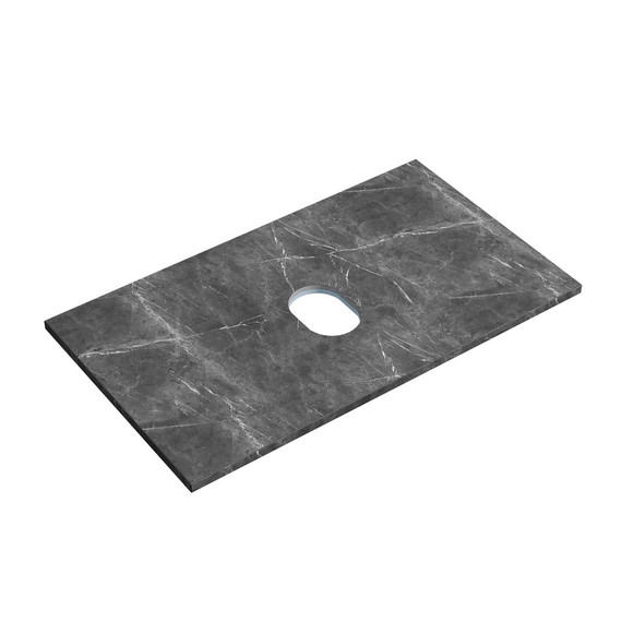 Тумба подвесная с раковиной Sancos Snob T 80 см SNT80SM, Doha Soft (раковина Element CN6013, столешница TT80A1) - фото 3