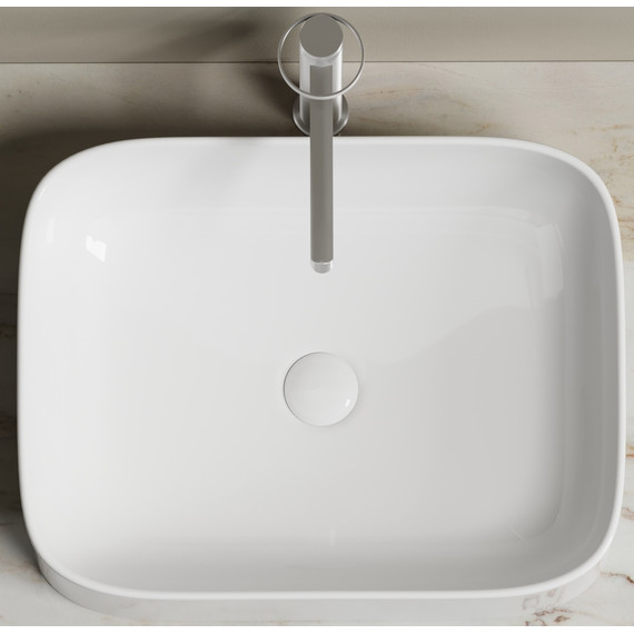 Тумба подвесная с раковиной Sancos Snob T 160 см SNT80SM, Doha Soft (раковины Element CN6052, столешница TT160A2) - фото 4