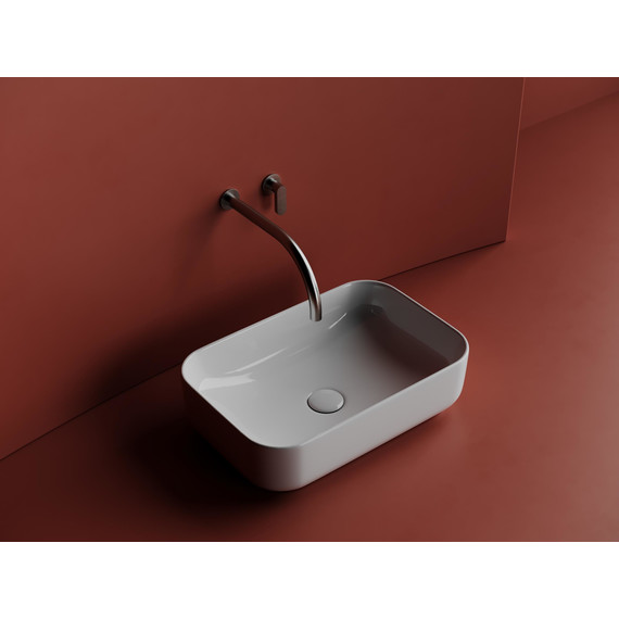 Тумба подвесная с раковиной Sancos Snob T 160 см SNT80SM, Doha Soft (раковины Element CN5043, столешница TT160A2X) - фото 5