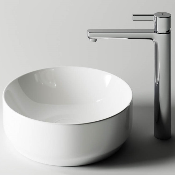 Тумба подвесная с раковиной Sancos Snob T 80 см SNT80W, Bianco (раковина Element CN6005, столешница TT80A1) - фото 7