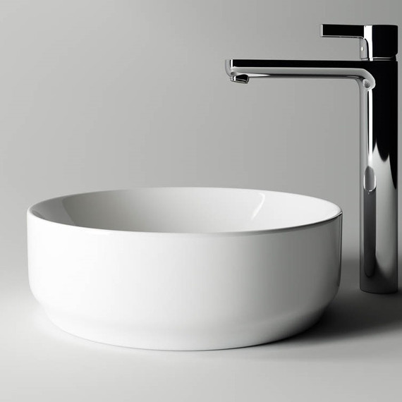 Тумба подвесная с раковиной Sancos Snob T 80 см SNT80W, Bianco (раковина Element CN6005, столешница TT80A2) - фото 5