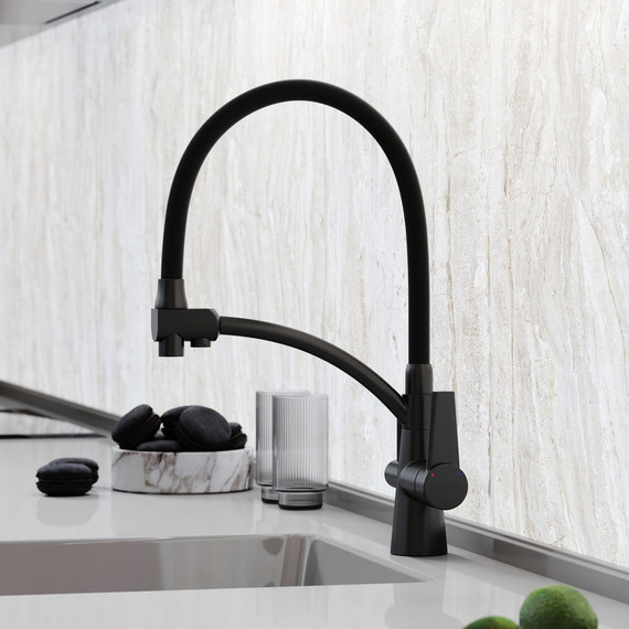 Смеситель для кухни Sancos Eri SC4001MB, чёрный матовый/чёрный - фото 7