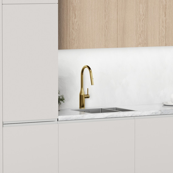 Смеситель для кухни Sancos Grand SC4002BG, брашированное золото - фото 3