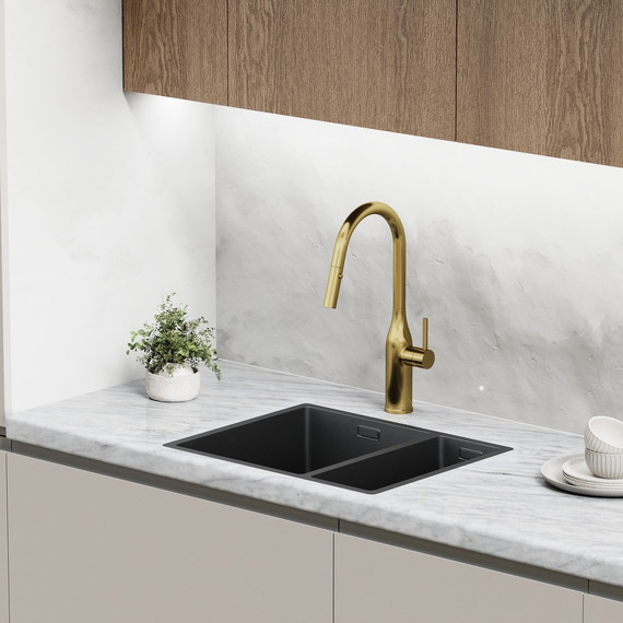 Смеситель для кухни Sancos Grand SC4002BG, брашированное золото - фото 4