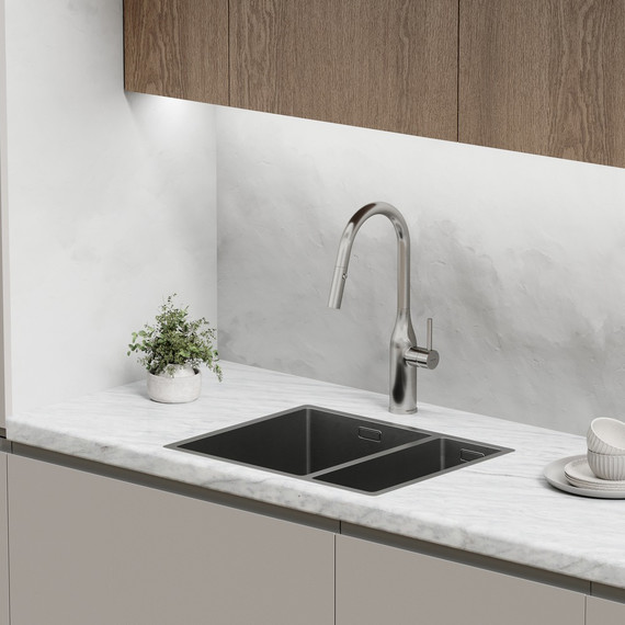 Смеситель для кухни Sancos Grand SC4002BNG, нержавеющая сталь - фото 3