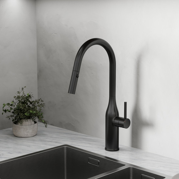 Смеситель для кухни Sancos Grand SC4002MB, чёрный матовый - фото 3