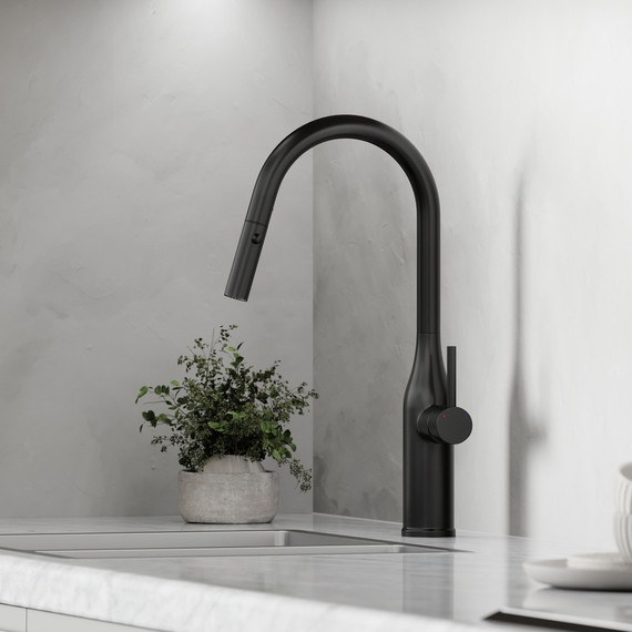 Смеситель для кухни Sancos Grand SC4002MB, чёрный матовый - фото 4