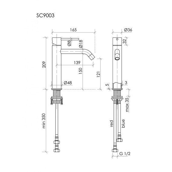 Смеситель для раковины Sancos Etna SC9003CH - фото 3