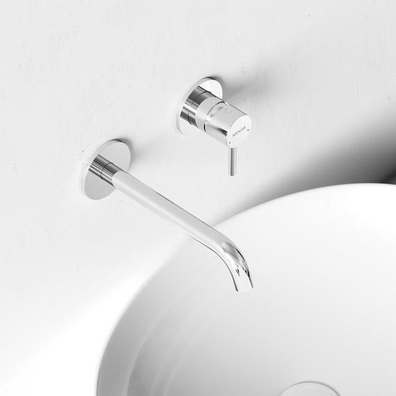 Смеситель для раковины настенный Sancos Etna SC9004CH (со скрытой частью) - фото 5