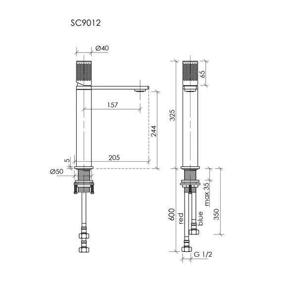 Смеситель для раковины высокий Sancos Nexus SC9012GG, вороненая сталь - фото 3