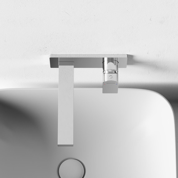 Смеситель для раковины настенный Sancos Studio SC9017CH (со скрытой частью) - фото 3